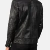 Men Black Motorcycle Leather Jacket