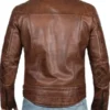 Men Brown Biker Jacket