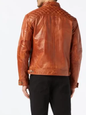 Men’s Quilted Leather Jacket