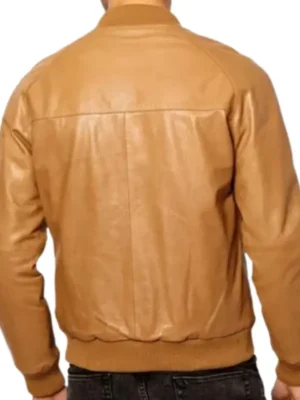 Tan Brown Bomber Jacket