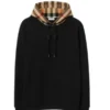Check Hood Cotton Hoodie