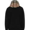 Check Hood Cotton Hoodie
