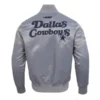 Dallas Cowboys Souvenir Gray Bomber Jacket