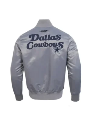 Dallas Cowboys Souvenir Gray Bomber Jacket