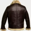 FUR Aviator Flying Leather Jacket