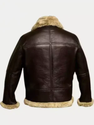 FUR Aviator Flying Leather Jacket
