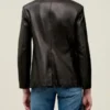 Jennifer Lawrence Leather Blazer