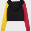 Womens Colorblock Cropped Sweatshirt
