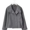 Women Gina Tricot Short Felt Jacket