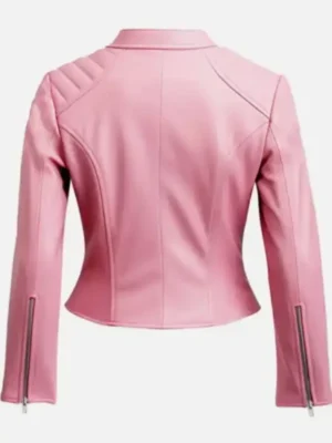 Women’s Pink Leather Jacket